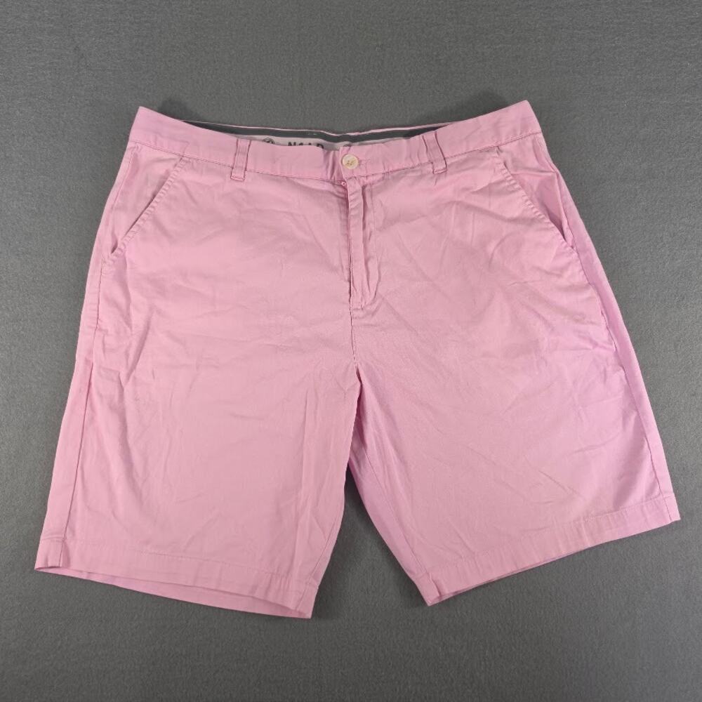 Puma Arnold Palmer Mens Shorts 36 Pink Golf Chino N1AP Umbrella Flat Front